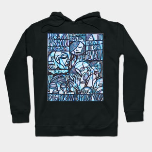 as above so below abstract figure design art Hoodie